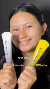 MS GLOW - ADVANCE SUNWHITE - 35 GR - SunScreen SPF 50 PA+++ Sunwhite Vitamin C untuk Mencerahkan Wajah dan Memudarkan Noda Hitam Wajah Sunscreen Wajah Glowing Sunwhite Vit C Ms Glow / Sunwhite Advance