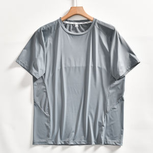 เสื้อยืดคอกลมแขนสั้นผู้ชาย ทรงหลวม ระบายอากาศได้ดี แห้งเร็ว ทรงหลวม ทรงหลวม เสื้อยืดผู้ชาย ฤดูร้อน 2024