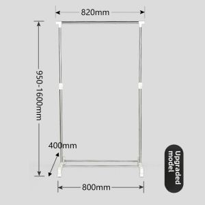 Clothes Hanger Floor Folding Indoor Single Rod Small Movable Balcony Hanger Simple Clothes Hanger Bedroom Hanger