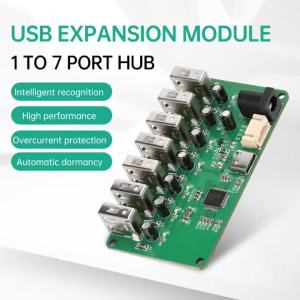 Gaqqee | Mô-đun Mở Rộng USB 2.0 Hub 1-7 Cổng Tùy Chọn Cổng Micro USB / Type-C Tiêu Thụ Điện Năng Thấp Cho Phụ Kiện Máy Tính