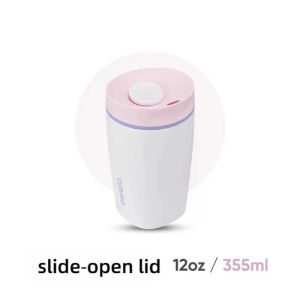 Owala | Cốc Cà Phê Owala Slider 12oz Bằng Thép Không Gỉ Có Nắp Đậy Bình Giữ Nhiệt Uống Trực Tiếp Cốc Nước Thân Thiện Với Môi Trường Cốc Cách Nhiệt Di Động