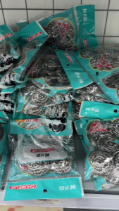 Set 6 Búi Cọ Xoong Nồi CHUWEIJIE Mini Chất Liệu Thép Không Gỉ.