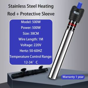 50W 100W 200W 300W 500W Adjustable Aquarium Heater Submersible Fish Tank Heater Thermostat with Suction Cup 220V
