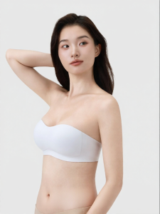 Strapless Non-Slip Gathering Wirefree Seamless Bra
