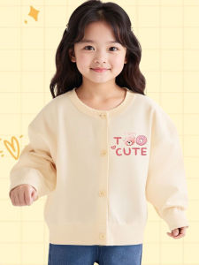 New Spring Autumn Pure Cotton Knitted round Neck Casual Sweater Base Shirt for Kids Baby Soft Comfortable Breathable Warm