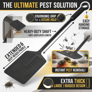 Fly Swatter with Long Handle Home Pest Control Flexible Tools Prevent Fly Swatter Plastic Anti Pest Insect Mosquito Killer Tool