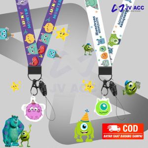 NVN-TL06 TALI HP STRAP GANTUNGAN LEHER HANDPHONE KARAKTER LUCU AKRILIK