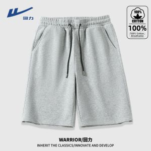 Warrior | Cotton Mens Shorts For Summer Outwear Loose Plus Size Sports Basketball 5 Inch