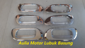 Aksesoris Garnish Chrome Outer Handle Pintu Mitsubishi L300 L-300 Pic Up set