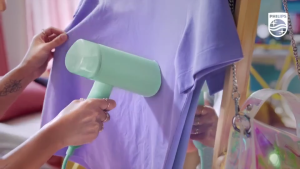 Bàn Ủi Bàn Là Hơi Nước Cầm Tay Phillips STH3000/20 Công Suất 1000W Dung Tích Bình Chứa 100ml Khử Mùi Hôi Làm Phẳng Quần Áo Nhanh Chóng