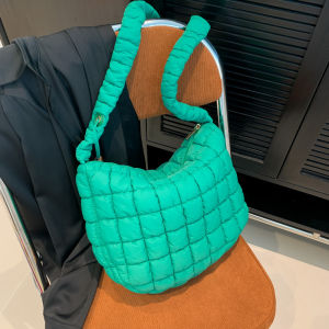 Soft Large Capacity Dumpling Shape Womens Crossbody Bag Fashionable Casual Style Single Shoulder Satchel Handbag for Leisure