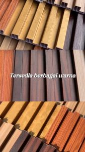 [TOTORO STORE] GWS 10 Pcs [3 METER x 15 CM] WallPanel PVC / Wood Panel WPC / Kisi Kisi Kayu / Woodpanel Wallpanel Kisi Kisi Kayu / Panel Dinding Motif Kayu