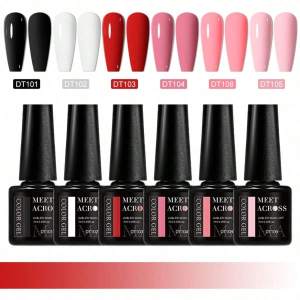 6pcs Gel Nail Polish Set HEMA Free 7ml Semi Permanent Soak Off UV Gel Varnish Nail Art Decoration Summer Nails Nail Supplies DIY