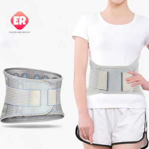 【ER】เข็มขัดป้องกันเอวระบายอากาศ เข็มขัดพยุงกระดูกสันหลังส่วนเอว แซนวิชตาข่ายท้องและเอวสนับสนุนเข็มขัด