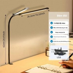Đèn Bàn LED Có Khả Năng Điều Chỉnh Độ Sáng Vô Cấp 3 Tùy Chọn Màu Sắc Đèn Đọc Sách Linh Hoạt Có Thể Điều Chỉnh Chăm Sóc Mắt Cho Văn Phòng Tại Nhà