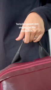 Quinta Rio Backpack Uk. 27*41*17 CM Bahan Kulit Sintetis Premuim Tas Sekolah Tas Kerja Tas Kuliah