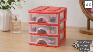 Mini Storage Drawer Organizer 3/4/5 Layers Desktop Cabinet Makeup Jewelry Office Organizer Box