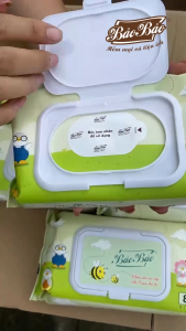 Combo 6 Khăn ướt Bảo Bảo 80 tờ không cồn không mùi cao cấp dành cho mẹ và bé an toàn dịu nhẹ
