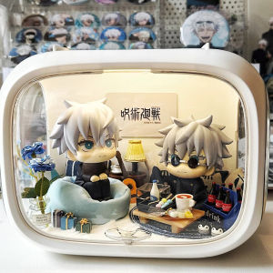 Look up Cabin Scene Blind Box Display Box Space Capsule Hand-Made Baby House Landscaping Sample Data Decoration Storage Box