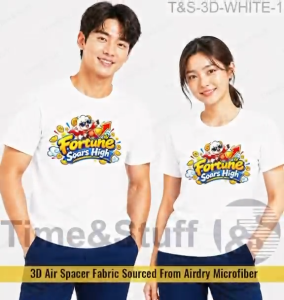 CNY 2027 Chinese New Year Microfiber T-Shirt / Year of the Goat 2027 / Mens & Womens Family Tee / T&S-3D-12