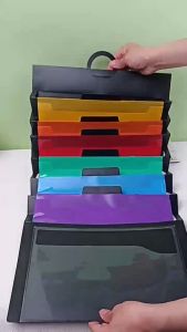 Wall Hanging File Organizer Document Storage Pocket for School Classroom Office PP Material