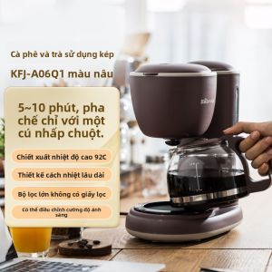 Bear | Máy Pha Cà Phê & Trà Bear KFJ-A06K1 2 Trong 1 Điều Chỉnh Độ Đậm Tự Động Giữ Ấm
