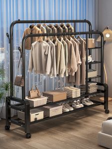 ZHUANJIAO | Multifunctional Mobile Clothes Storage Rack