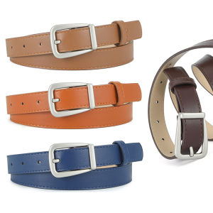 Womens fashion versatile pin buckle thin belt womens simple temperament retro belt womens personalized casual belt with jeans shirt LR1398