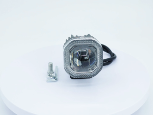 2pcs motorcycle spotlight 5000LM ultra bright LED light 6000K Angel Eye 120W daytime running light