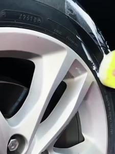 Black Gloss Tire Coating Paste Long-Lasting Tire Shine Cream & Wax Motorcycle Tire Brightener Ideal for Tire Polishing & Care
