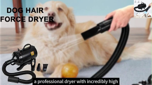 Pet Dryer Hair Blow 6800w Fast Drying Dog Cat Grooming Blower Multifunctional Warm Wind High Velocity Suction