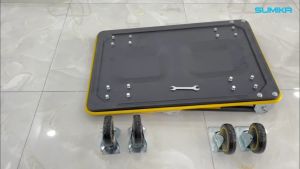 Xe đẩy hàng 4 bánh S.UMIKA T300 - Khung thép tay cầm gấp mở tiện lợi tải trọng 300kg