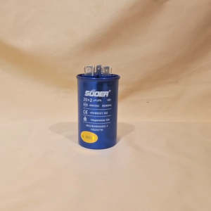 C202S CAPACITOR / KAPASITOR AC / CAPASITOR AC SUOER BIRU 20+2UF