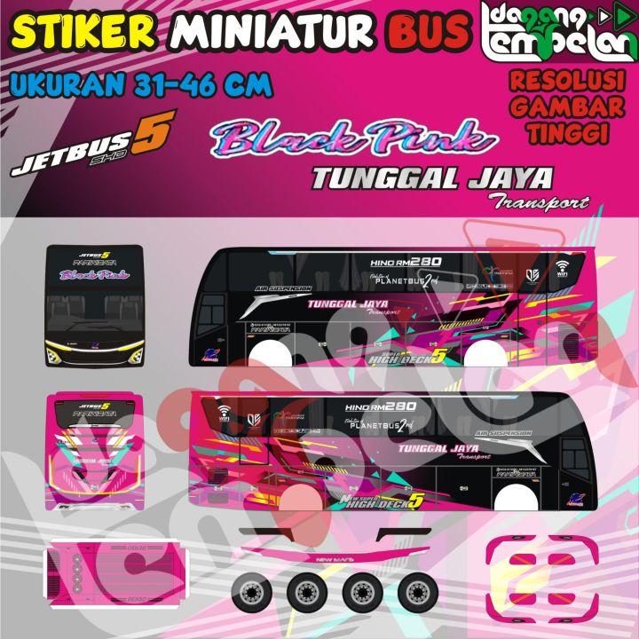 Sticker Miniatur Bus Stiker Miniatur Bus Viral | Lazada Indonesia
