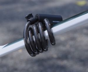 Rockbros Xe Đạp Xách Tay Khóa Sức Đề Kháng Cao xe đạp đường trường MTB Thuận Tiện PVC khóa cáp thép Phụ Kiện Xe Đạp