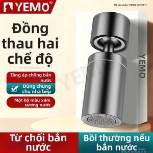 YEMO | Vòi Xịt Điều Chỉnh Áp Suất Chống Bắn Rối cho Bồn Rửa Bát