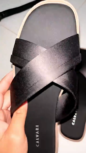 CALVARI - FELICIA Sandal Wanita Korea Teplek Casual Kekinian Size 36 - 40 Sendal Flat Cewek Kasual