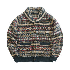 SauceZhan | Vintage Amercian Retro Wool Cardigan