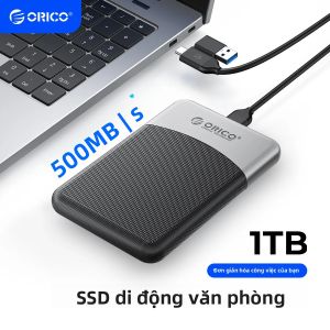 Ổ Cứng Thể Rắn Di Động ORICO M25PRO Taichi 2.5 Inch 500MB/S Giao Tiếp USB 3.2 Gen1 Type-C Dành Cho Máy Tính Để Bàn & Laptop Màu Đen