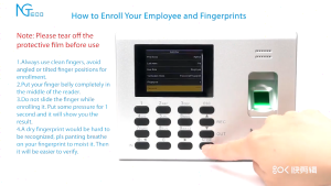 NGTeco Fingerprint Face Time Attendance Machine WiF Biometric Scanner free app for report