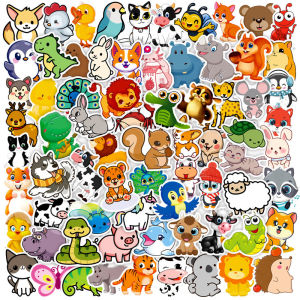 Cartoon Animal Stickers Waterproof