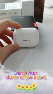 หูฟังไร้สาย Lenovo Thinkplus หูฟังบลูทูธพร้อมไมโครโฟน ชุดหูฟังสเตอริโอ HiFi ควบคุมด้วยปุ่มสำหรับ Android และ iOS