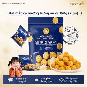 HAHATAO | Đậu Macadamia Vị Wasabi và Trứng Muối 500g