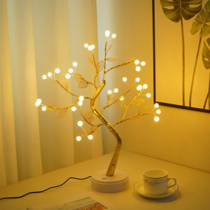 36/108LEDs Tabletop Tree Lamp LED Atmosphere Night Lights USB or AA Battery Lighting for Camping Bedroom Holiday Party  Decor