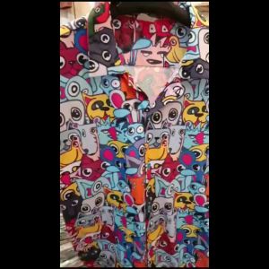 Kemeja Fullprint SPOON Motif - Colorfull Doodle