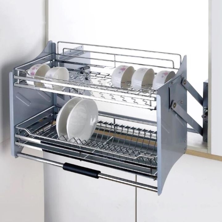 Kệ để chén bát inox 304, kệ đựng đồ đa năng, Giá để chén bát thông minh nâng hạ theo ý muốn, Kệ úp chén thông minh, Kệ nhà bếp inox 304, Kệ để gia vị thông minh nhập khẩu
