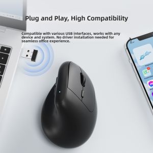 B.O.W | Ergonomic Silent Vertical Wireless Mouse