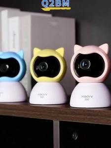 4MP WiFi Xiaovv Indoor Baby Monitor Two-Way Audio Motion Detection Night Vision Baby Camera for Home Security 360°