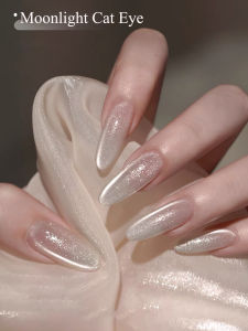 1pcs TC 2025 New Fine Sparkling Pink Glitter Cat Eye Nail Art Nail Supplies Sparkling Moonlight Coconut Milk Gel Nail Polish