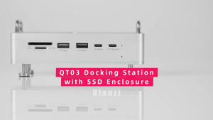 Ulanzi QT03 Docking Station with SSD Enclosure Mac Mini PC Tablet Phone USB Hub HDMI Card Reader